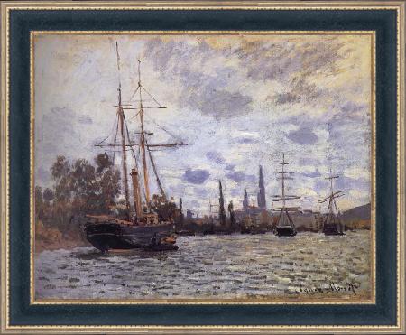 framed  Claude Monet THe Seine at Rouen, Ta3127-2